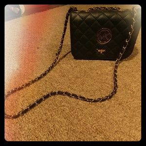 Michael Kors black crossover bag